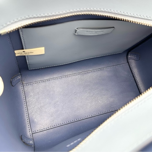 Kate Spade: Lt. Blue Magnolia Street Eyelet Satchel - Picture 13 of 15